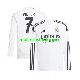 Maillot de Foot Real Madrid Vinicius Junior 7 Domicile 2024-25 Manches Longues